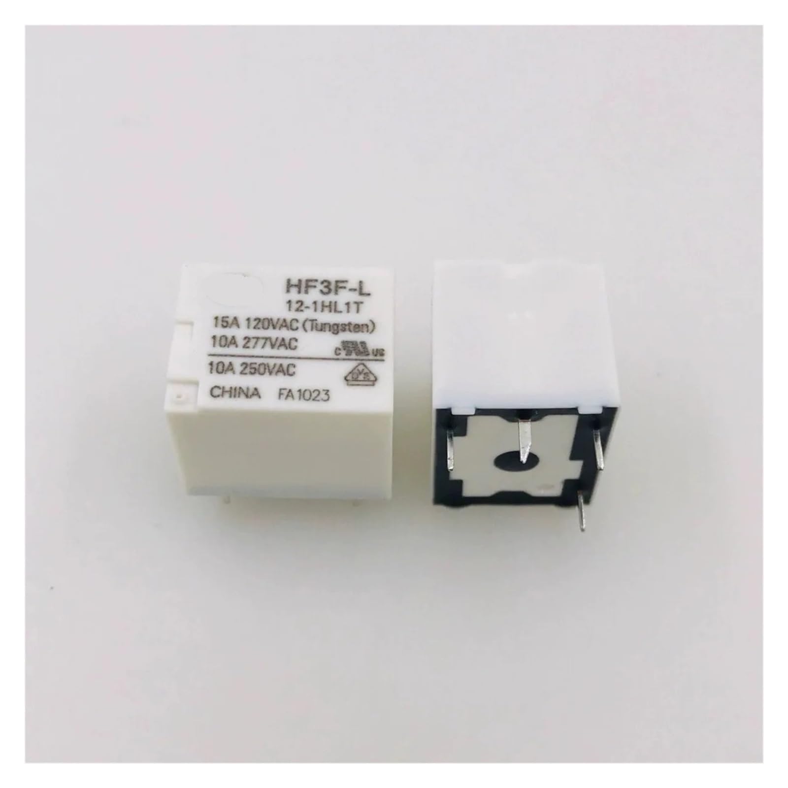 Relais HF3F-L-12-1HL1T 12V bistable à 4 broches et contact normalement ouvert 10A