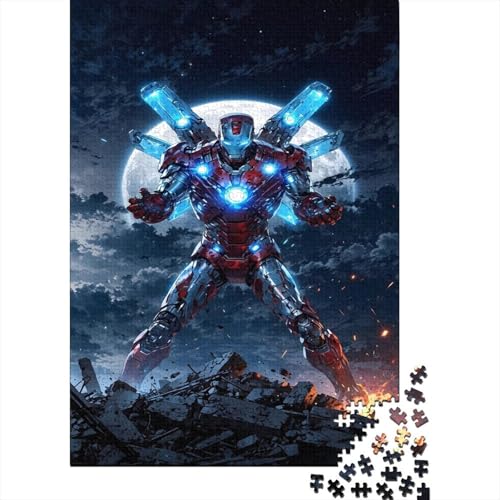 Iron Man Rompecabezas para Adultos 1000 Piezas Rompecabezas para AdultosRompecabezas1000 Regalos para AdultosAdecuado para Todos Los Adultos Y Niños 1000pcs (75x50cm)