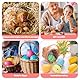 BTSD-home12Pcs weißeOstereier Falsches hölzernes Nest Handwerk Eier Dekorationen Hühner Legen Hühnerstall Zubehör