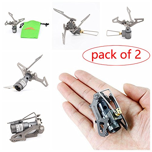 DECHO-C 25g Ultralight Mini Camping Cuisinière Portable Pliant Cuisinière pour Pique-Nique Randonnée BBQ (BRS-3000T)