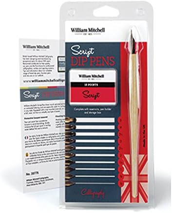 William Mitchell Calligraphy Script Dip Pens Set