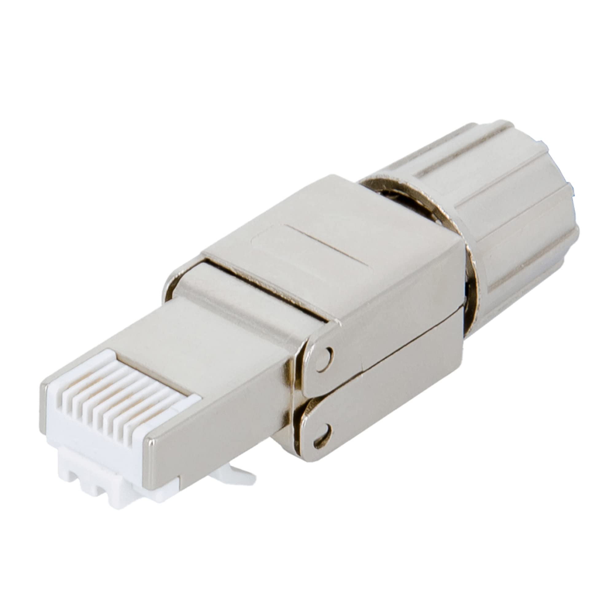 PremiumX 10x wtyczka sieciowa RJ45 Cat8 do kabla instalacyjnego kabel sieciowy kabel krosowy bez narzędzi przyłącze LAN