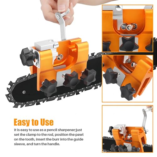 2024 Novo gabarito de afiação de motosserra, adequado para motosserra de 20-56 cm Kit de afiação de