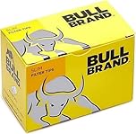 BULL BRAND Slim Filter Tips - 6mm Quality Slim Filters for Rolling Cigarettes, Paper Wrapped and Precision Cut for a More Consistent Smoke - 10 Packs of 165 Pieces (Total 1650 Pieces)