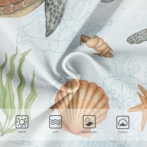 Cotton Toddlers Underwear Floral Classical Turtles Sea Starfish Panties for Girl Print Kids Briefs Undies 2t3