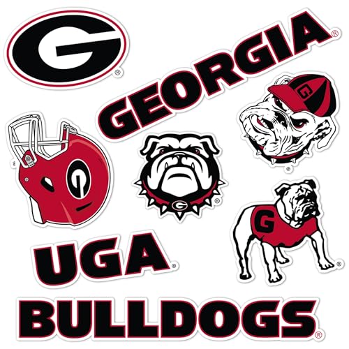 Desert Cactus University of Georgia Sticker Bulldogs UGA Dawgs Sticker Vinyl Decals Laptop Water Bottle Car Scrapbook Sheet T2 (Type 2)