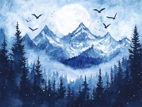 Diamond painting plein foret Z#-554 : apprenez le cristal art sans rater votre toile