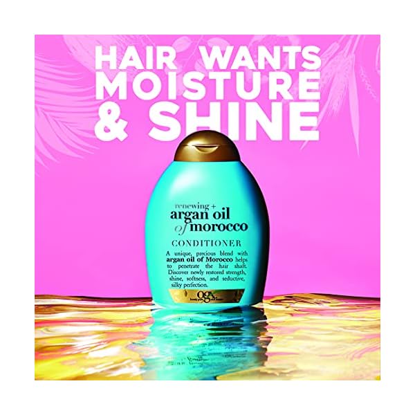 OGX-Renewing-Argan-Oil-of-Morocco-Hydrating-Hair-Conditioner-Cold-Pressed-Argan-Oil-to-Help-Moisturize-Soften-Strengthen-Hair-Paraben-Free-with-Sulfate-Free-Surfactants-13-Fl-Oz OGX, Hair Conditioner, Argan oil, 13 Fl Oz