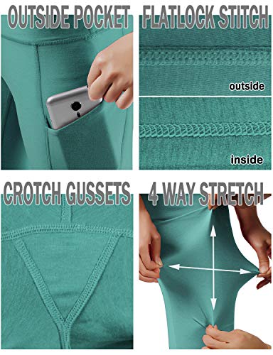 image for ODODOS Women's High Waist Yoga Pants with Pockets,Tummy Control,Workou