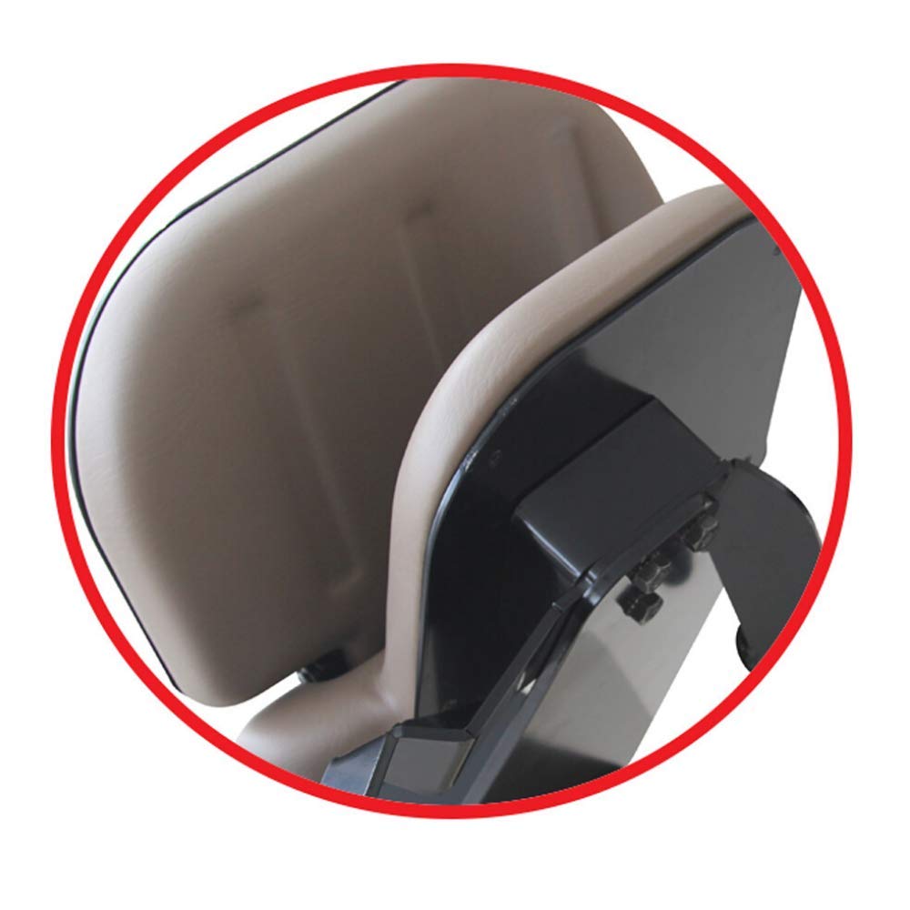 Siège passager en PVC pour John Deere séries 5E, 5M, 6E ou 6100D LVB25717, RE250427 avec ceinture automatique à 2 points, pliable, marron