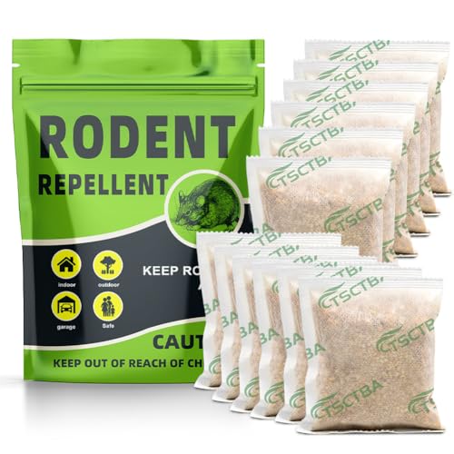 Rodent Repellent Pouches, Rat Repellent, Mouse Repellant, Natural...