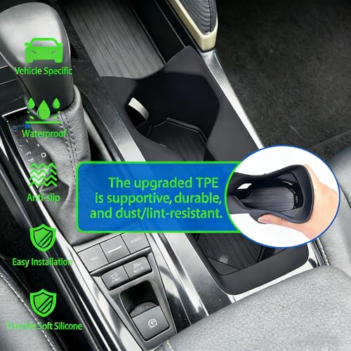 Portavasos negro TPE para Toyota Camry 2025-2026 miniatura 6