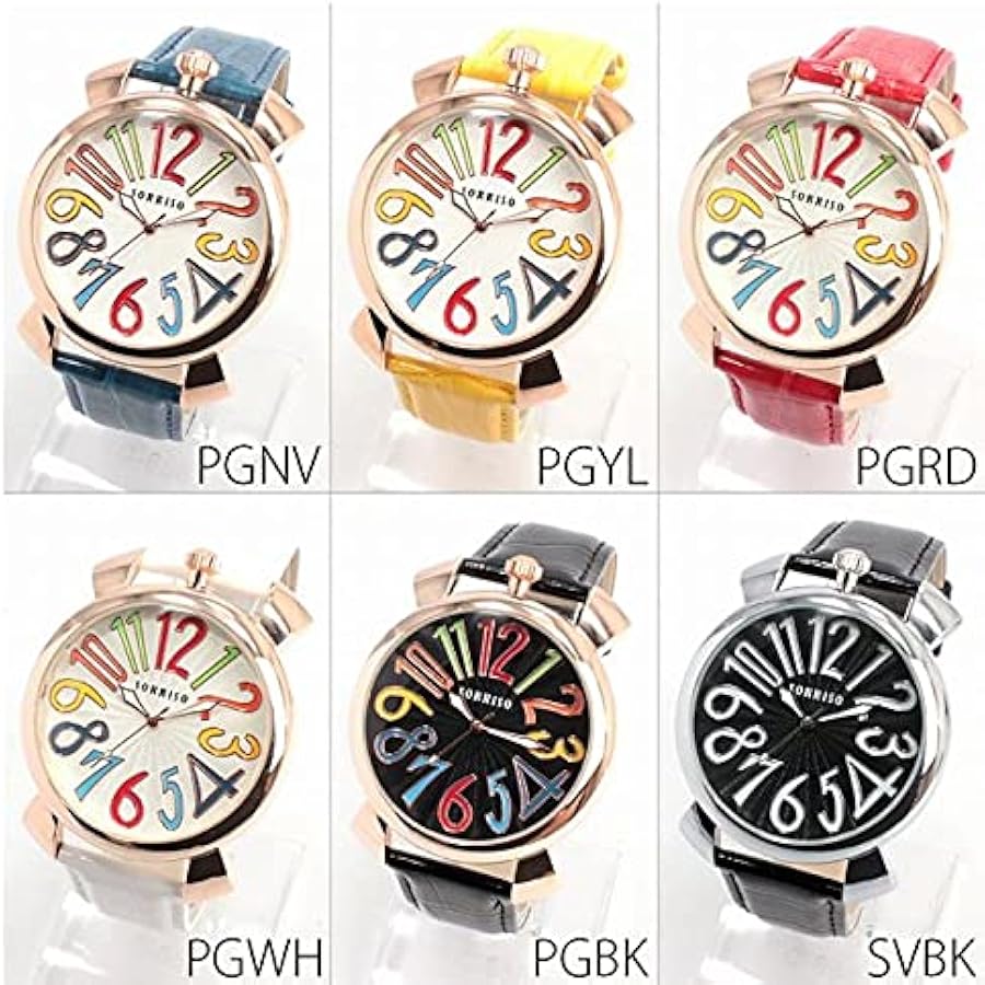 Amazon | 腕時計 ビッグフェイス カラフル文字盤 ウォッチ メンズ