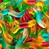 Gummy Worms | 1-Pound Bag | Dye Free Candy | Assorted Fruit Gummies | Classic Gummy Candy for Snacking, Buffets, Gifting, Party Favors, and Goodie Bags