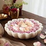 RITUALISTIC Marble Lehar Urli | Urli for Flower Decoration | Marble Urli Bowl for Home Decoration | Kitchen Décor | Bowl for Decorations | Perfect for Festive Occasion & Valentine's day gift
