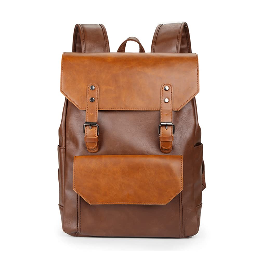 KAFELE Bolso Escolar con Dos Cerraduras De Correa, Mochila Uniforme Coreano Retro, Partición Científica, Almacenamiento De Gran Capacidad,Marrón,31 * 12.5 * 40cm