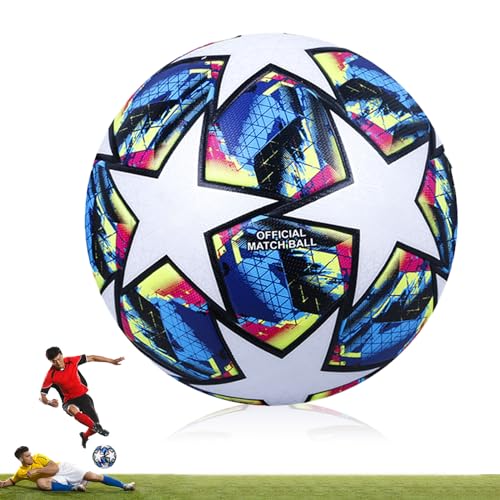 2025 Championsleague Ball, Fútbol para Niños y Adultos Aficionados del Fútbol Artículo Amantes del fútbol Regalo de cumpleaños Juego y Entrenamiento Regular 5 Tamaño