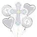 Blessed Day Cross Baptism Bouquet Of Balloons