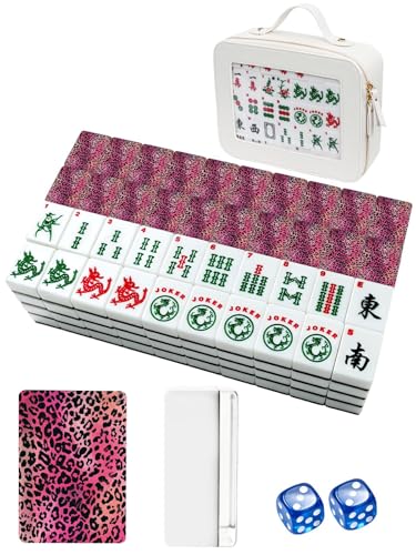 Set de Mahjong Americano con 166 Fichas y Estuche de Viaje miniatura 4