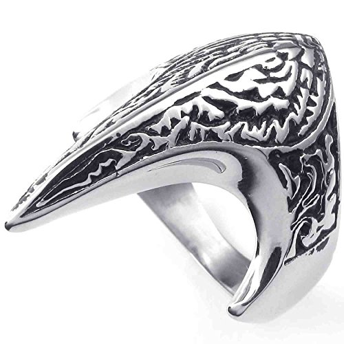 Bague phénix gothique en acier inoxydable qui ne rouille pas pour homme