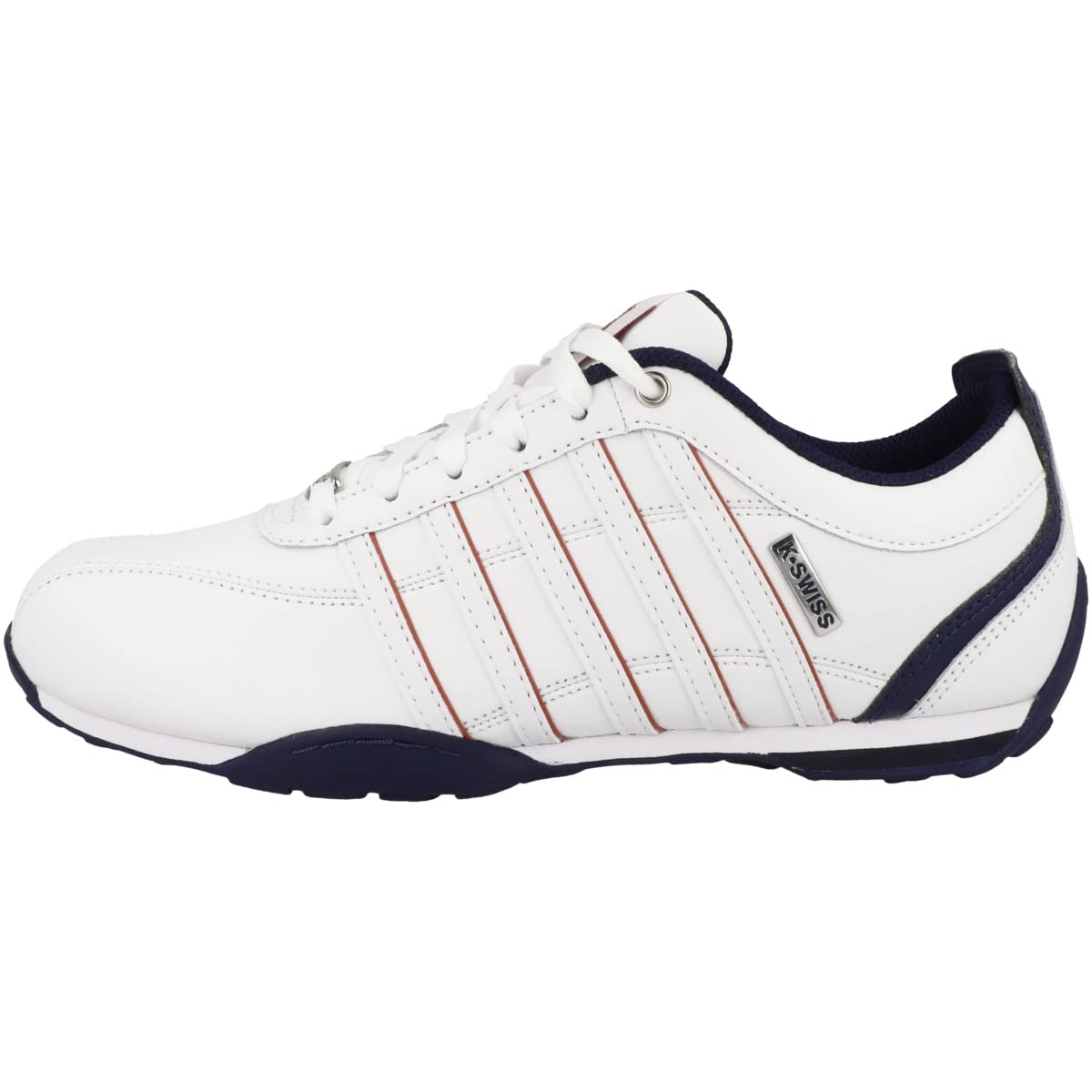 K-Swiss Herren Arvee 1.5 Sneaker, WHT/NVY/BRNT Och, 43 EU