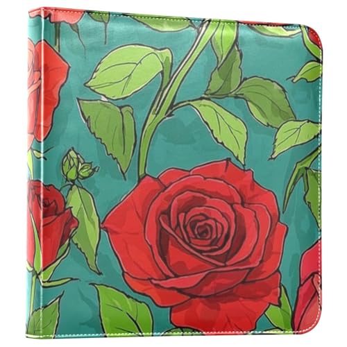 Photo Album 4x6, 5x7,6x8,Artificial Leather Photo Albums with 20 Detachable Sheet Rose Pattern for Family Wedding,Multi 5