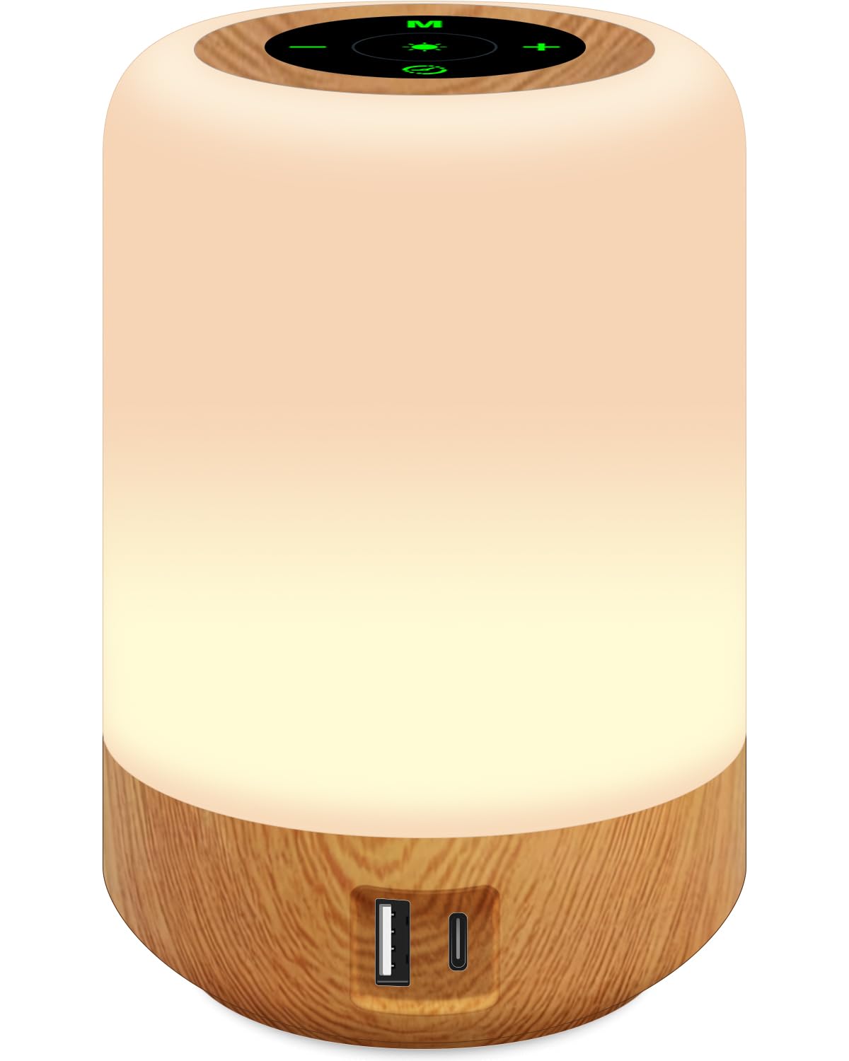 salipt Bedside Lamps, Touch Control Table Lamp with 4-Port USB A+C Charging, Adjustable Brightness, Colour Changing Night Light for Bedroom, Living Room โ image 1