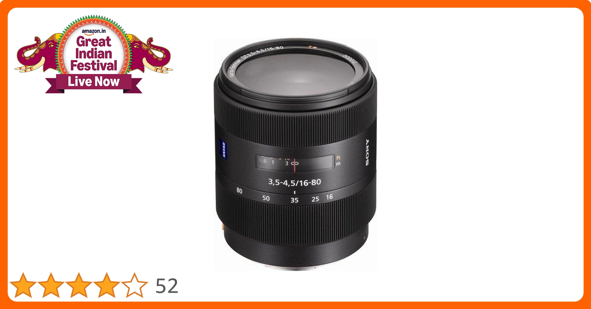 Sony SAL-1680Z 16-80mm f/3.5-4.5 Carl Zeiss Vario-Sonnar T