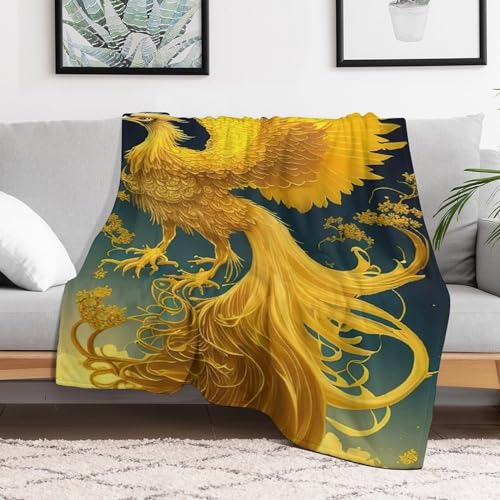 Linge de lit phénix impression 3D en flanelle de qualité supérieure