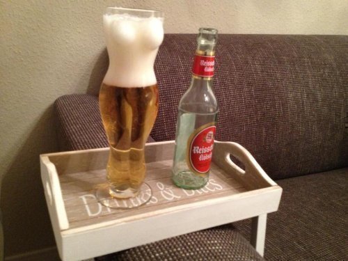 0,5 Liter Verre à bière Bières de blé blé femmes Frau corps trinklglas