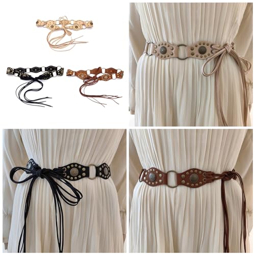 Waist Belt Studded Chain Tie Belt Punk Vintage Belt Girl WaistChain Belt With Studs2