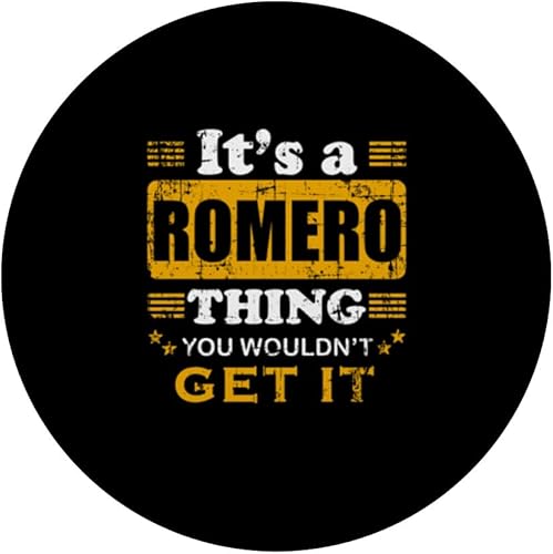 Miniatura 3 de It's A Romero Thing You Wouldn't Get It Nice Family Name PopSockets Standard PopGrip
