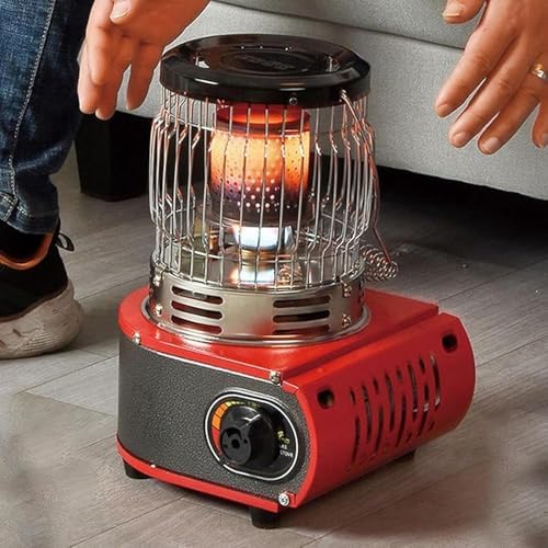 Lightweight Stainless Steel Portable Kerosene Heater Stove: Ideal for Indoor Use and Camping, Compact Oil - Burning Heating Solution(Color:Yellow)