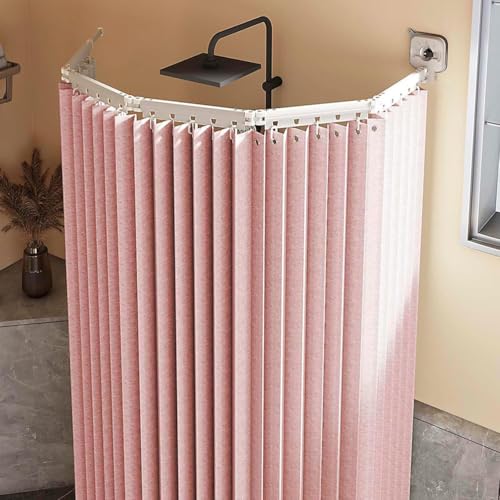 Tringle à rideau de douche pliable lavable pour optimiser les petites salles de bain