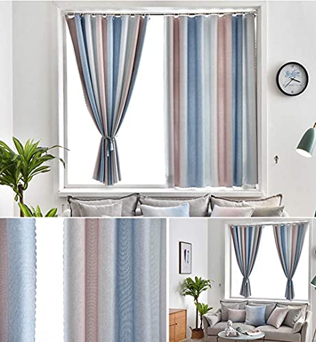 Cortina pequeña aislante para ventanas cortas de dormitorio 4