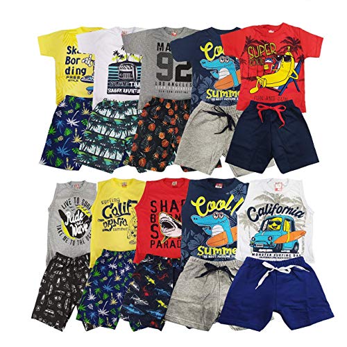 KIT com 10 Conjuntos Infantil de 1 a 10 anos (Tamanho 4)