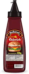 Molho Barbecue Bisnaga Oderich 200G, Molho De Tomate Defumado Com Especiarias, Marrom, Sabor Intenso E Levemente Adocicado, Textura Cremosa E Homogênea, Pronto Para Consumo E Ideal Para Churrascos E