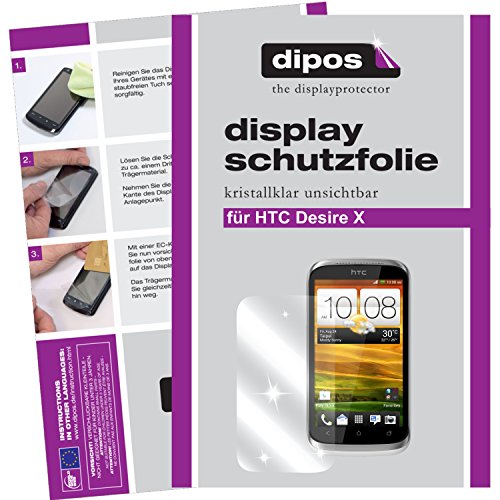 dipos Films de protection d'écran pour HTC Desire X (2 unités) - transparent film de protection d'ecran