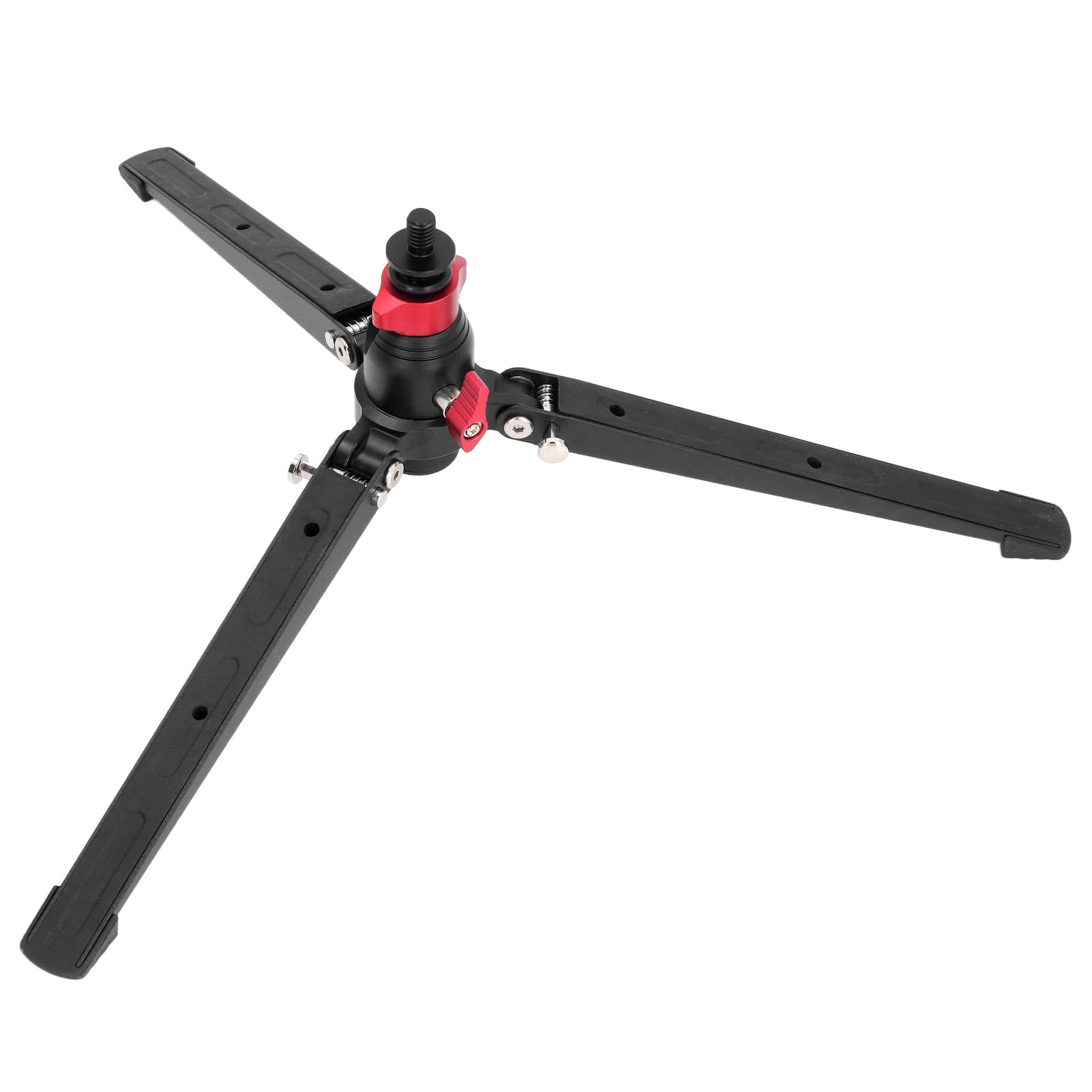 Mini Treppiede per Fotocamera, Treppiede da Tavolo in Lega di Alluminio Treppiede da Tavolo Piccolo Treppiede con Foro per Vite da 3/8 Pollici Carico Fino a 10 Kg per Monopiedi