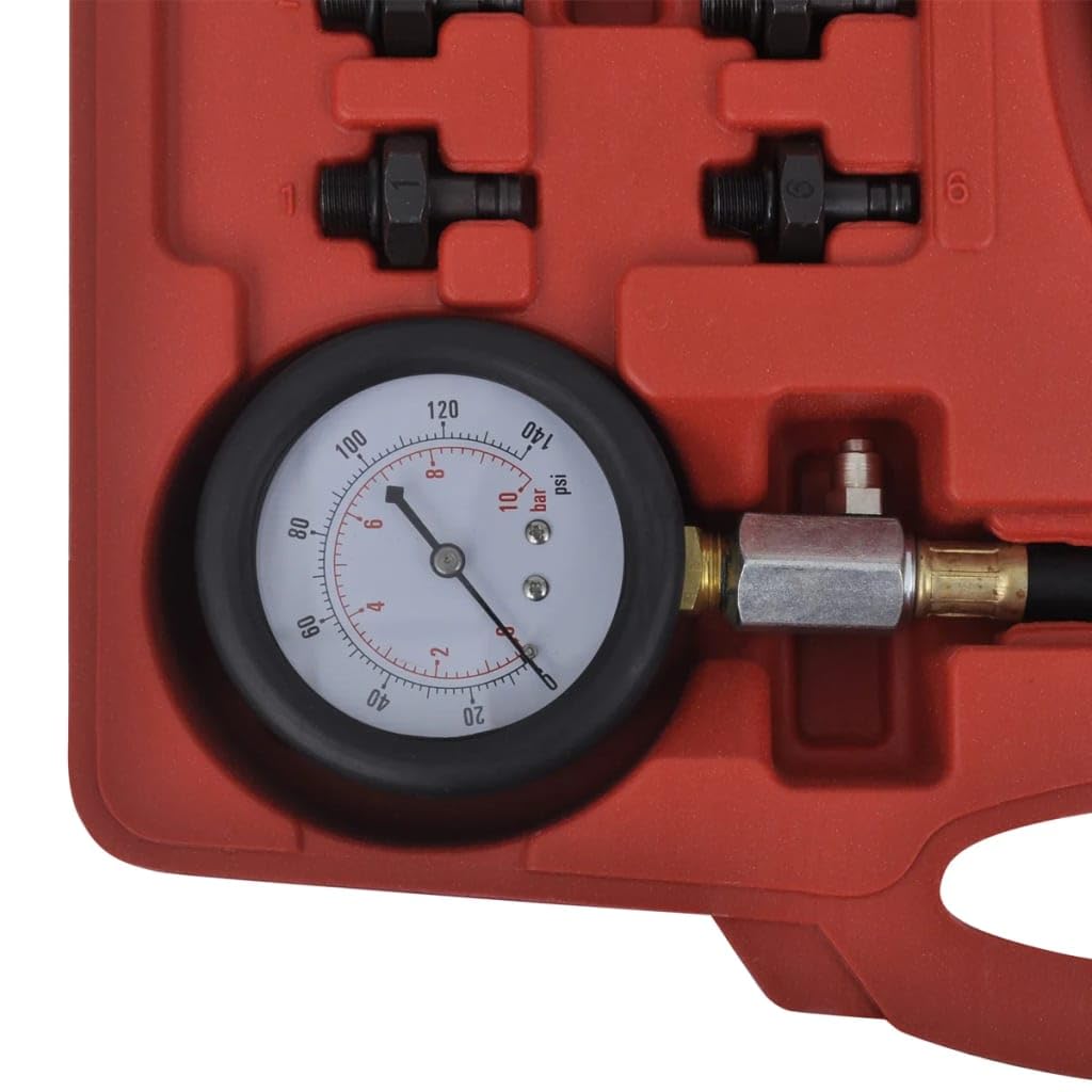 vidaXL Kit outil testeur moteur et pression d'huile pour diagnostiquer moteur
