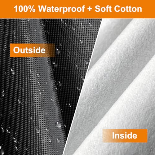 Image of Kayme Truck Cover Custom Fit GMC Sierra(2002-2025) Double /Extended /Crew Cab SB. Full Exterior Heavy Duty Outdoor Pickup Truck Car Cover Waterproof All Weather.Car Tarp for Wind Sun Dust Protection.