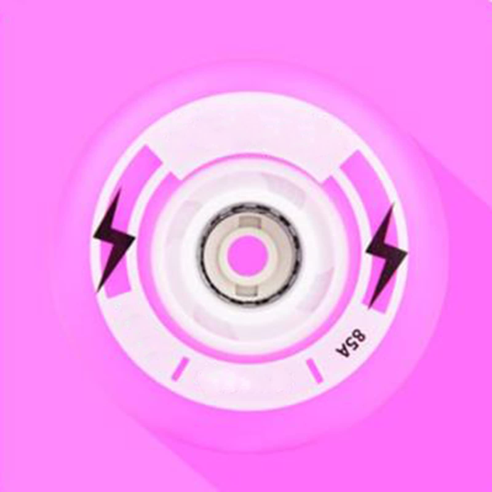 Genérico Ruedas de Repuesto para Patines en Línea Exterior Interior Paquete de 8 Luces Led de 85 A Sin Rodamientos para La Mayoría de 76 mm Y 80 mm