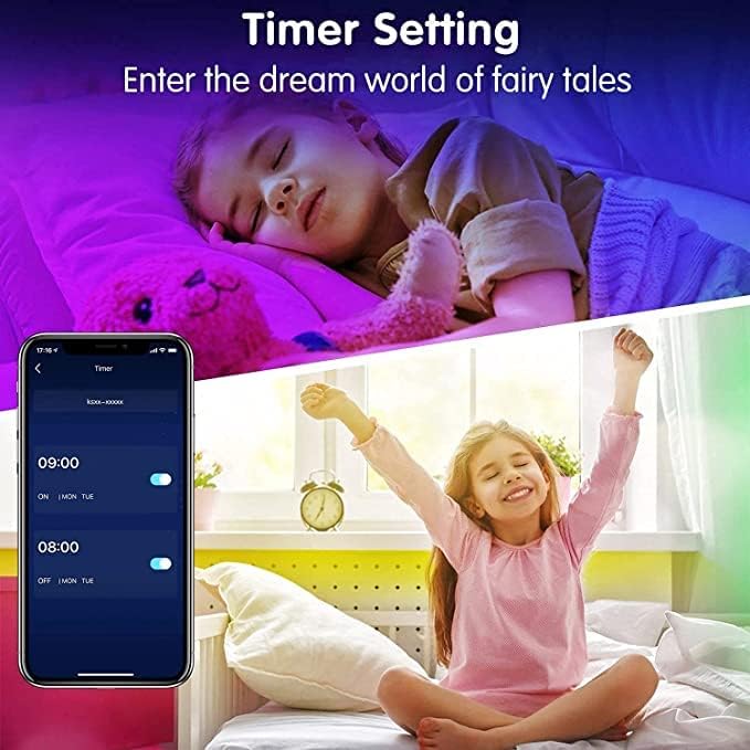 KIKO Led Strips Lights 20m, 65.6ft Flexible Color Changing Led Lights Strip for Bedroom, 5050 RGB Led Tape Lights with RF Remote, 12V Power Supply RGB Led Light for Room, Bar, Tv, Kitchen, Party