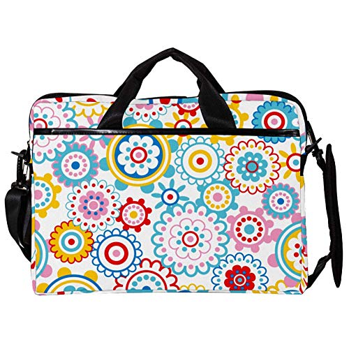 Funda maletín de portátil de 14 y 15 pulgadas con estampado de flores