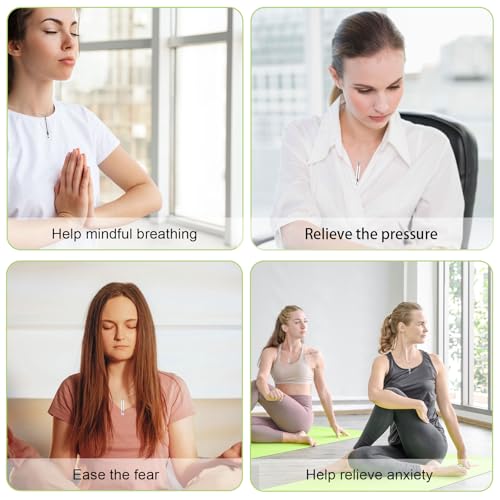 ENFANTRY Breathing necklace Mindfulness Anxiety necklace breathing Stainless Teel Stress Relief pendant Meditation Anxiety Relief Gifts for Women Men - Image 7