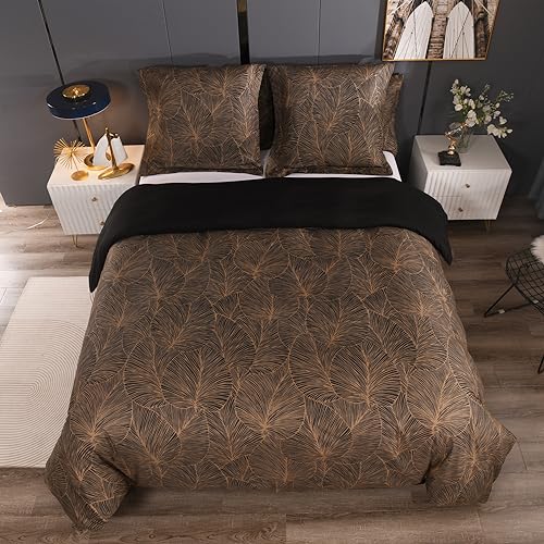 Parure de Lit 230x260 Botanique Chic Microfibre de Qualité Supérieure TT Global