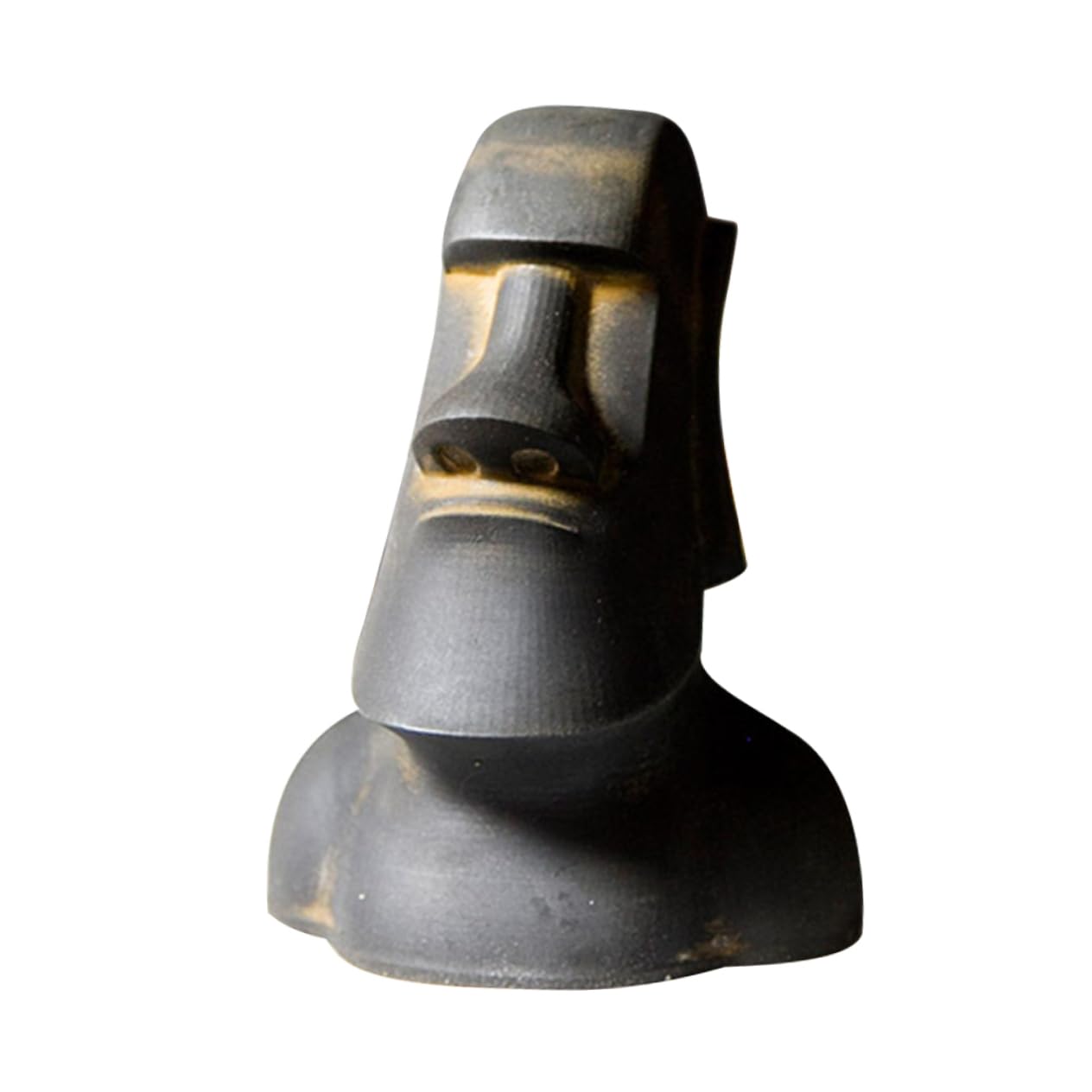 BESTOYARD Statua Miniatura Moai Resina Per Decorazione Di e Uffici Elemento Artistico Versatile Per Ambienti Interni Ed Esterni Accento Unico Per Arredamento Con Colore Granito
