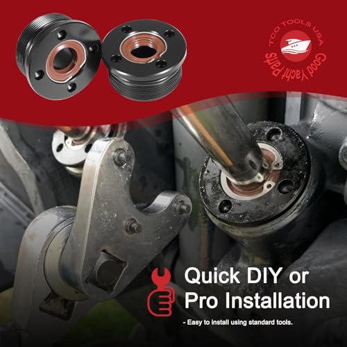 Image of Yoursme 2 PCS Trim Cap Cylinder with Seals 61A-43821-00-00 FSM040 Fits for Yamaha 200-225-250-300 HP Outboard V6, Hydraulic Tilt Trim End Cap Replacement Kit