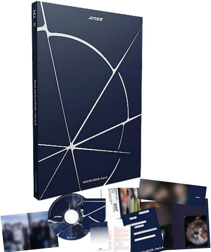 ATEEZ GOLDEN HOUR Part.4 Album [Diary Ver.] Photobook + CD +