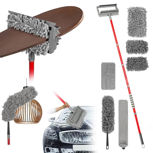 Ceiling Fan Cleaner Duster , 75‘’ Extendable Long Handle Ceiling